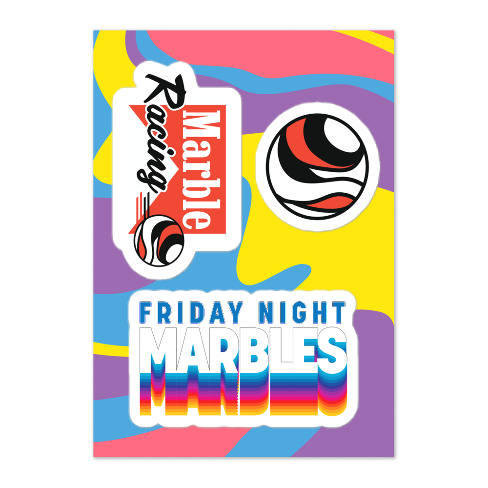 Friday Night Marbles Sticker Sheet